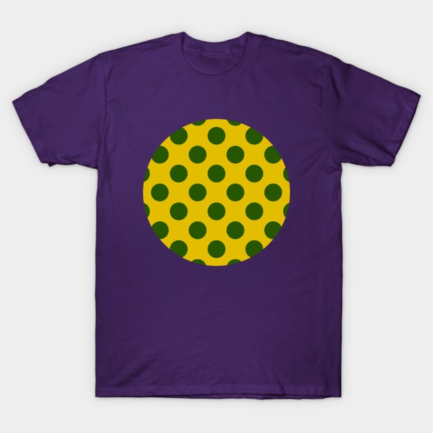 Lunares Verdes Fondo Amarillo Estilo Flamenco T-Shirt by soniapascual